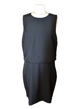 Banana Republic black bubble waist dress